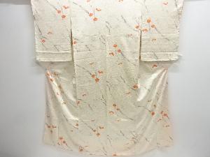 枝花模様小紋着物